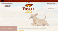Desktop Screenshot of fosteranimalhospital.com
