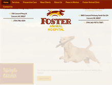 Tablet Screenshot of fosteranimalhospital.com
